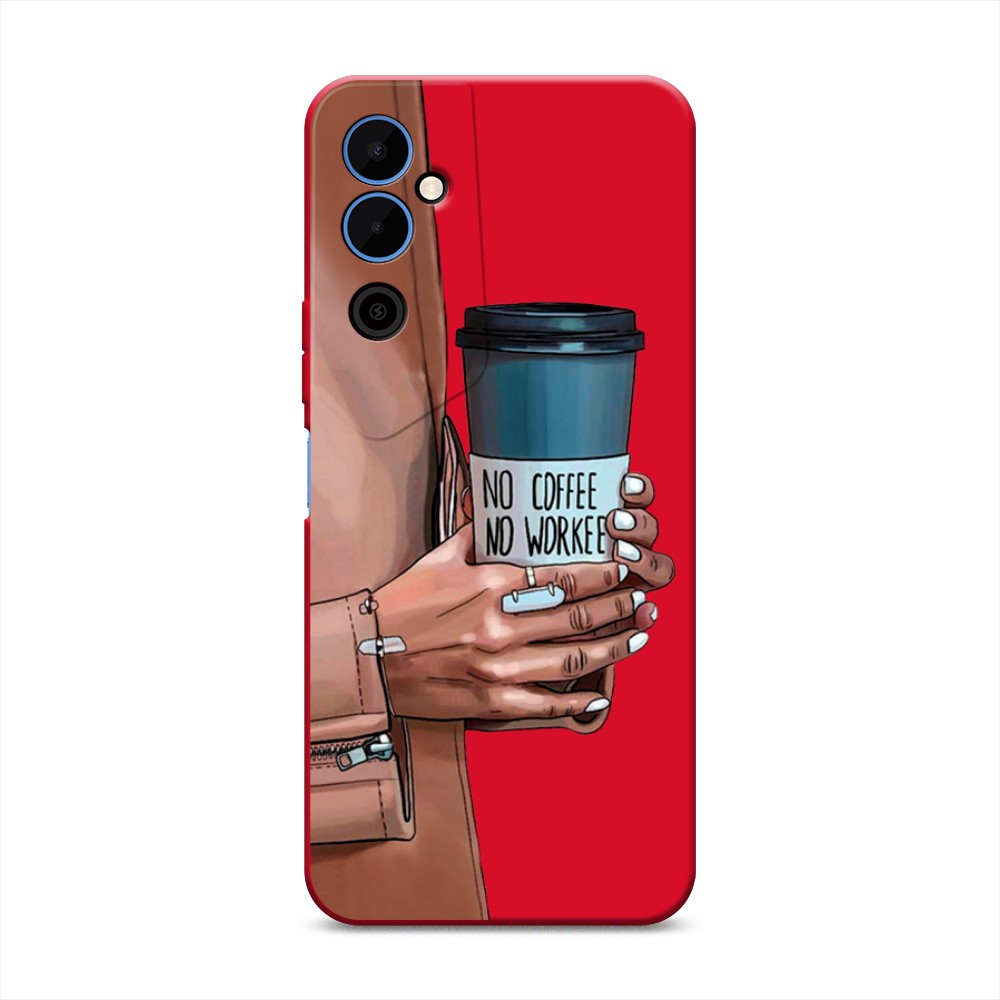 

Чехол Awog на Tecno Pova Neo 2 "No coffee", Синий;бежевый;коричневый, 302453-1