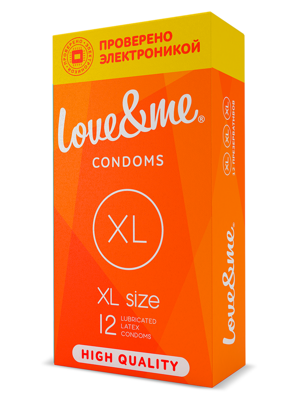 фото Презервативы тонкие love&me xl увеличенные с гелем смазкой 12 шт.