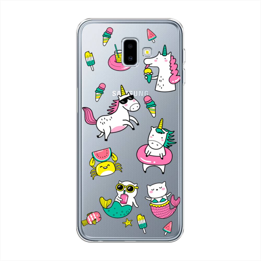 

Чехол Awog на Samsung Galaxy J6 Plus 2018 "На отдыхе", Разноцветный, 26950-2