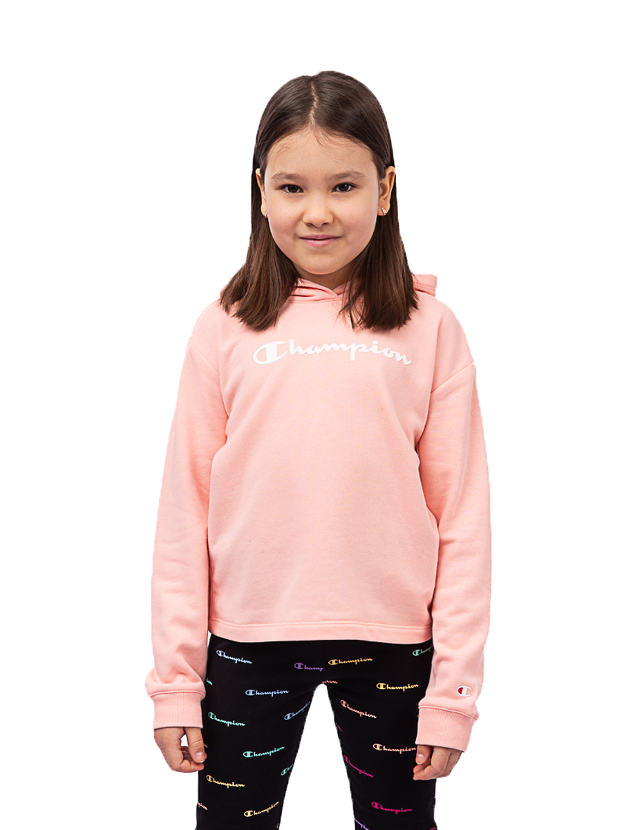 Толстовка детская Champion Hooded Sweatshirt, розовый, 116