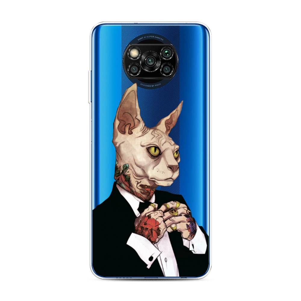 

Чехол Awog на Poco X3/X3 Pro "Татуированный сфинкс", Разноцветный, 39250-7