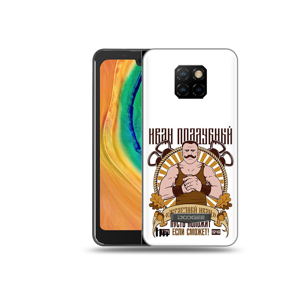 

Чехол MyPads Tocco для Doogee S88 Plus Железный Иван, Прозрачный, Tocco