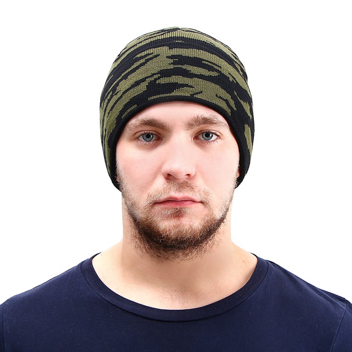 

Шапка мужская NoBrand 9353043 хаки, 9353043