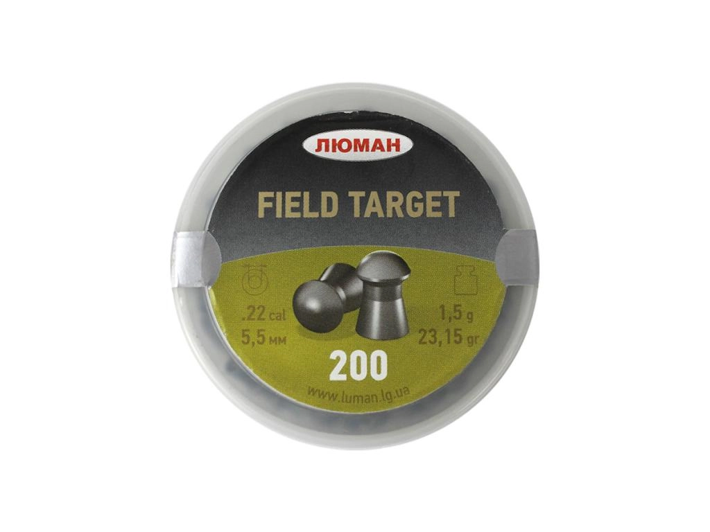 Пули пневматические Люман Field Target 5,5 мм 1,5 грамма (200 шт.)