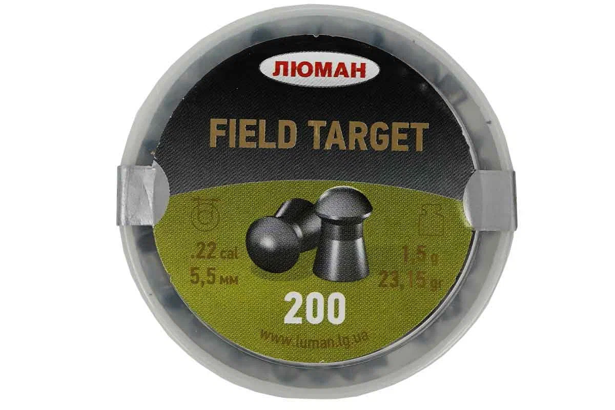 Пули пневматические Люман Field Target 5,5 мм 1,5 грамма (200 шт.)