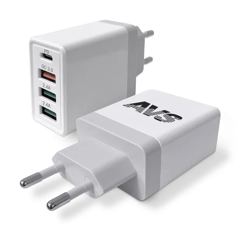 Usb Сетевое Зарядное Устройство Avs 4 Порта Ut-732 (Qc 3.0, Pd Type C, 3A )