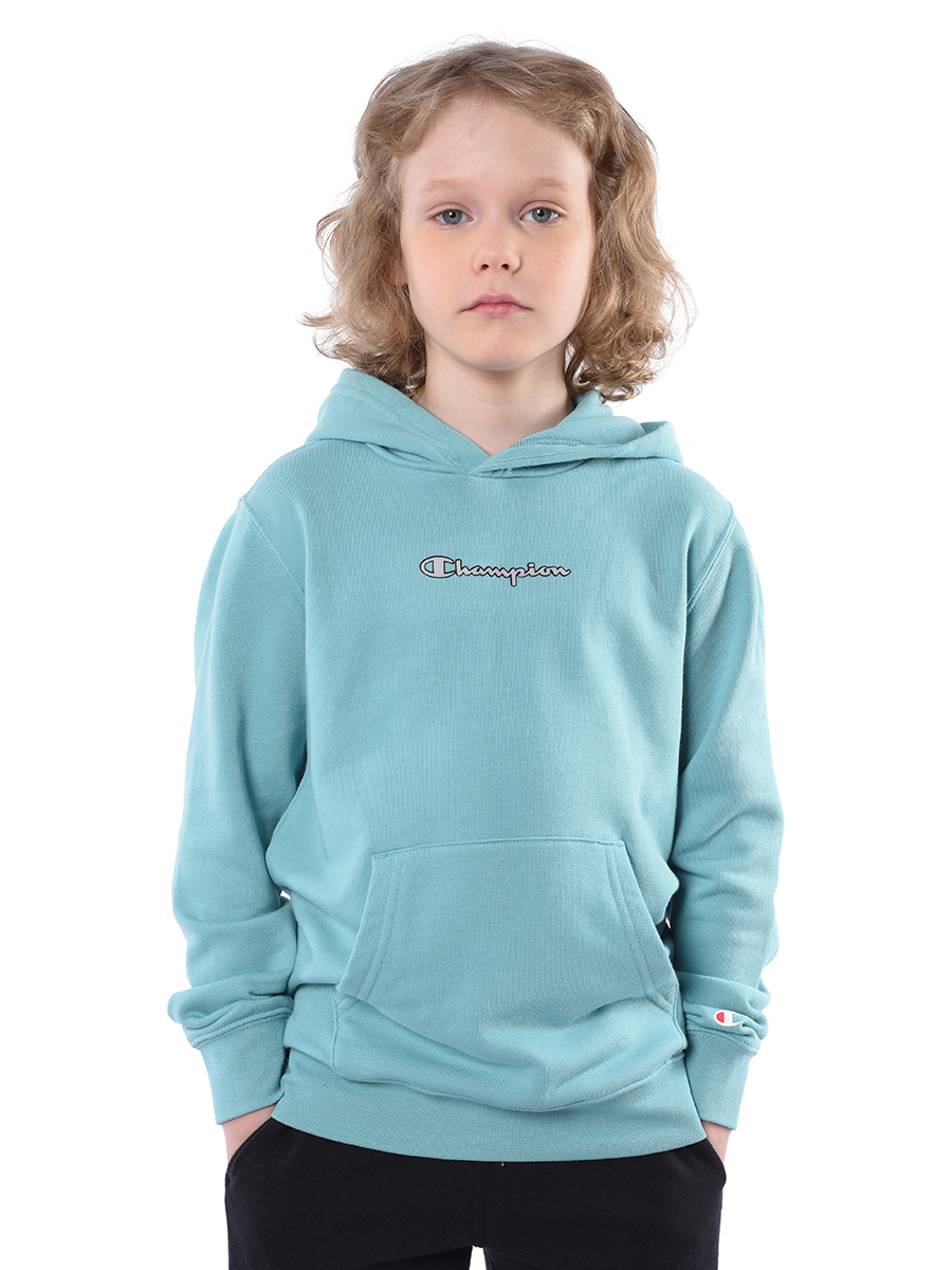 Толстовка детская Champion Hooded Sweatshirt, голубой, 128