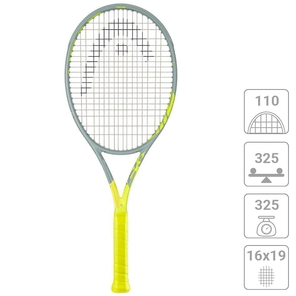 

Head TOUR PRO GR3 (233422) Ракетка для большого тенниса, Серый;желтый, 233422 GR3