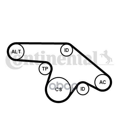 

Ремень Ручейковый К-Кт Continental арт. 6PK1370K1