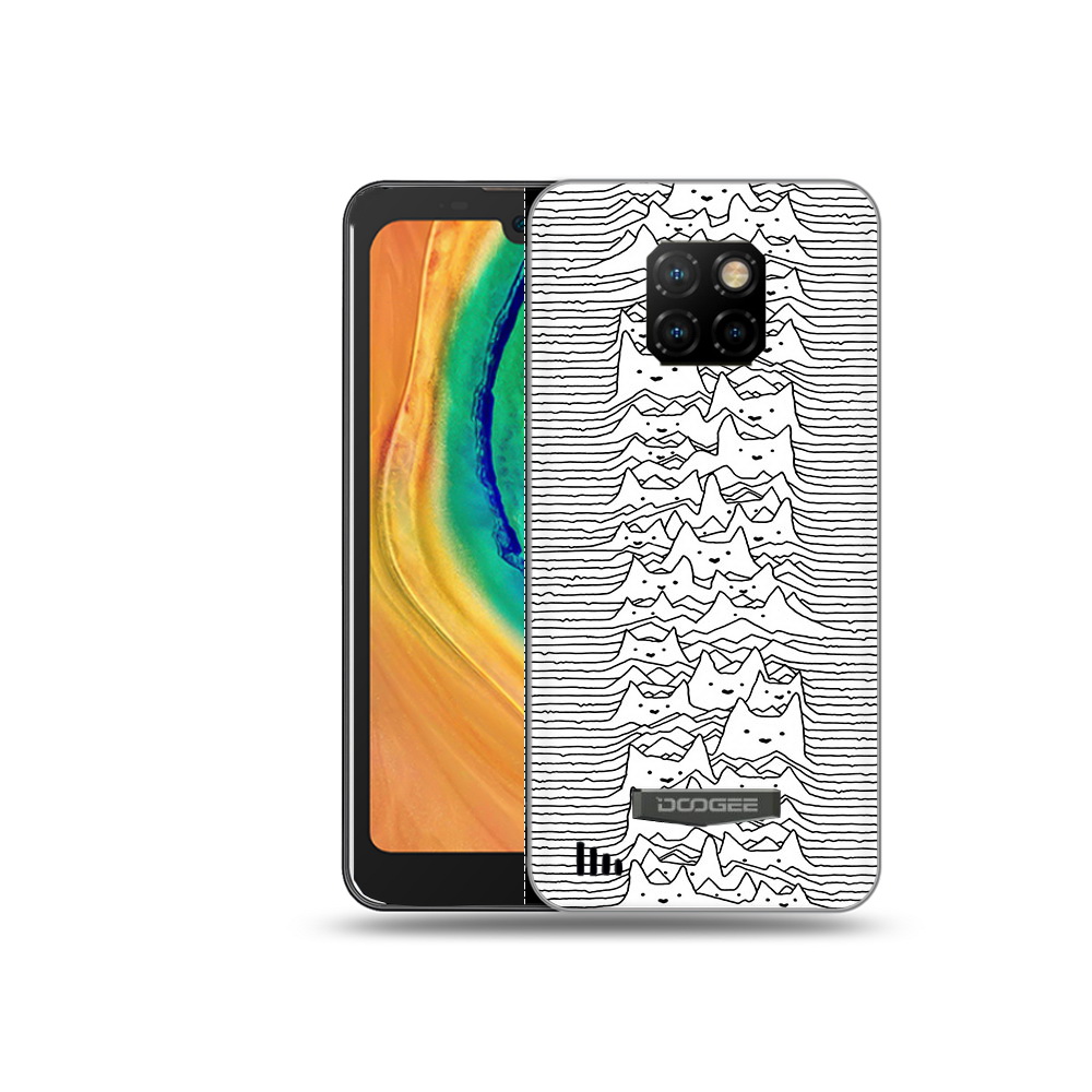 

Чехол MyPads Tocco для Doogee S88 Plus черно белые коты 3D, Прозрачный, Tocco