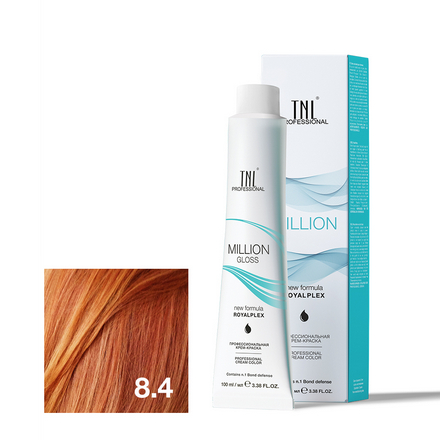 

Крем-краска для волос TNL, Million Gloss 8.4