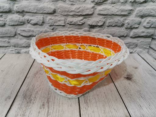 

Корзинка цветное двойное плетение 21*19*9 арт. G0416-319