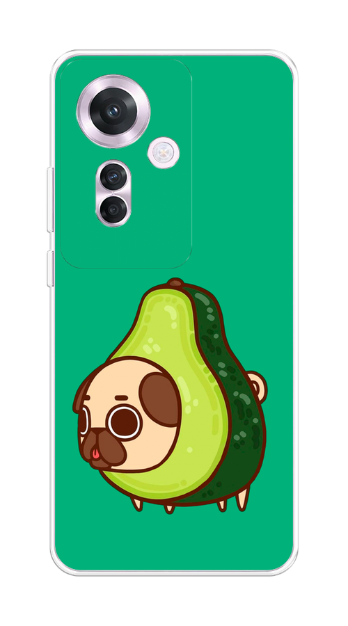 

Чехол на Oppo Reno 11F "Мопс авокадик", Зеленый, 2516650-1