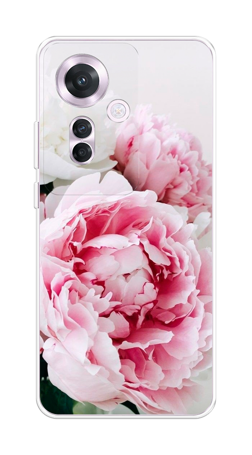 

Чехол на Oppo Reno 11F "Розовые и белые пионы", Розовый;белый, 2516650-1