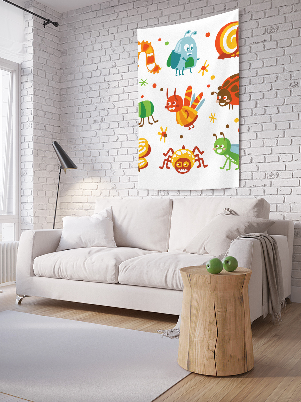 

Вертикальное фотопанно на стену JoyArty Паучек и муха 150x200 см, Паучек и муха