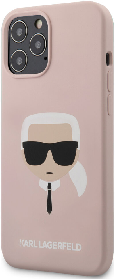 фото Чехол karl lagerfeld karl's head (klhcp12lslkhlp) для iphone 12 pro max (pink)