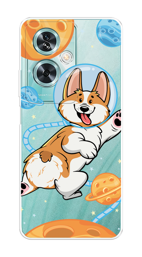 

Чехол на OnePlus Nord N30 SE "Корги-космонавт", Голубой;бежевый;белый, 154950-1