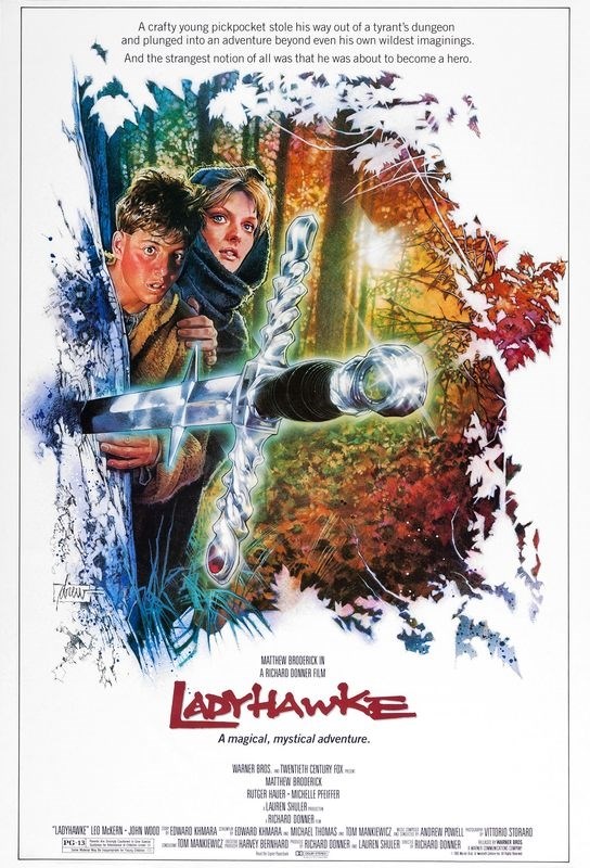 

Постер к фильму "Леди-ястреб" (Ladyhawke) Оригинальный 43,2x63,5 см