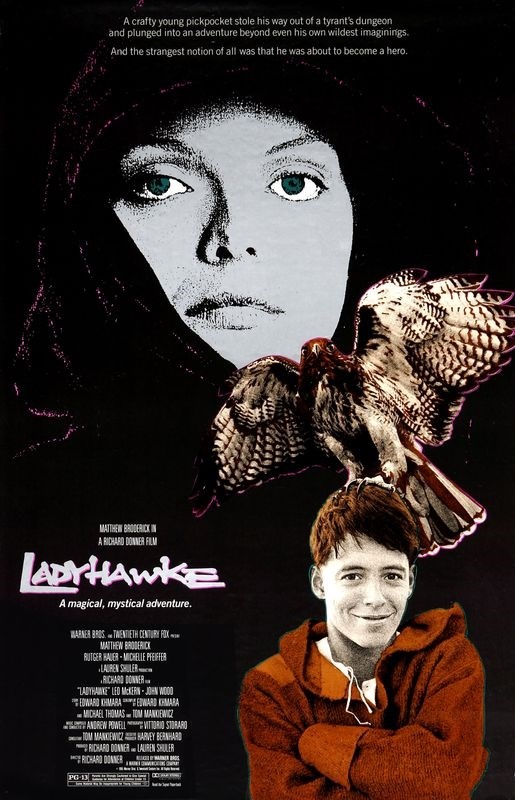

Постер к фильму "Леди-ястреб" (Ladyhawke) Оригинальный 27,9x43,2 см