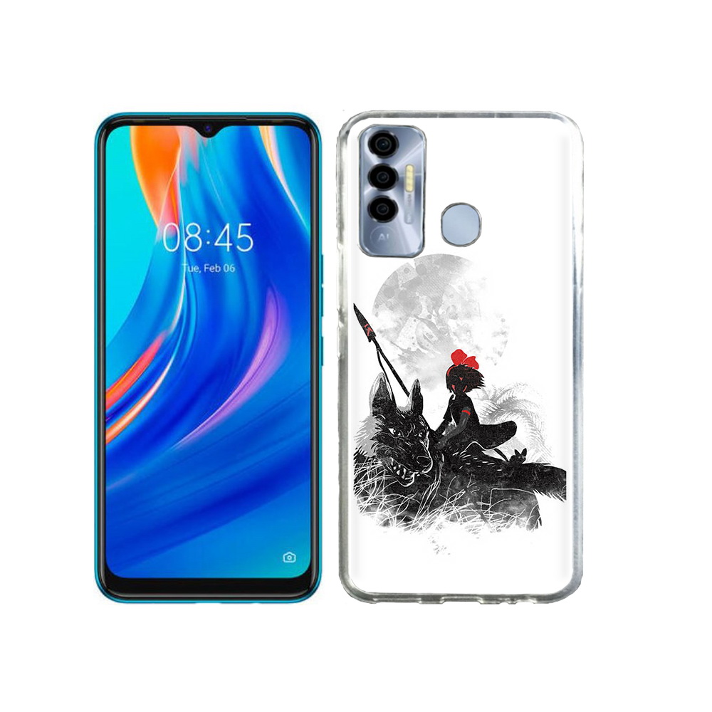 

Чехол MyPads Tocco для Tecno Spark 7P мононоке, Прозрачный, Tocco