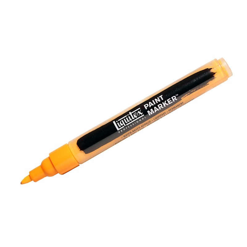 Маркер Liquitex 4620720 Paint marker Fine 2 мм скошенный оранжевый кадмий