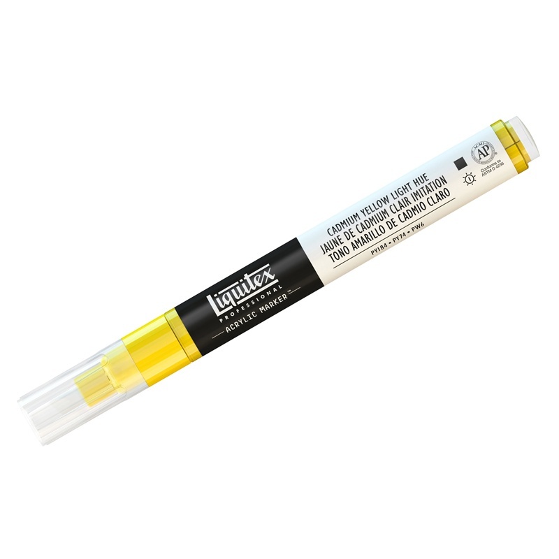 Маркер Liquitex 4620159 Paint marker Fine 2 мм скошенный кадмий желтый средний