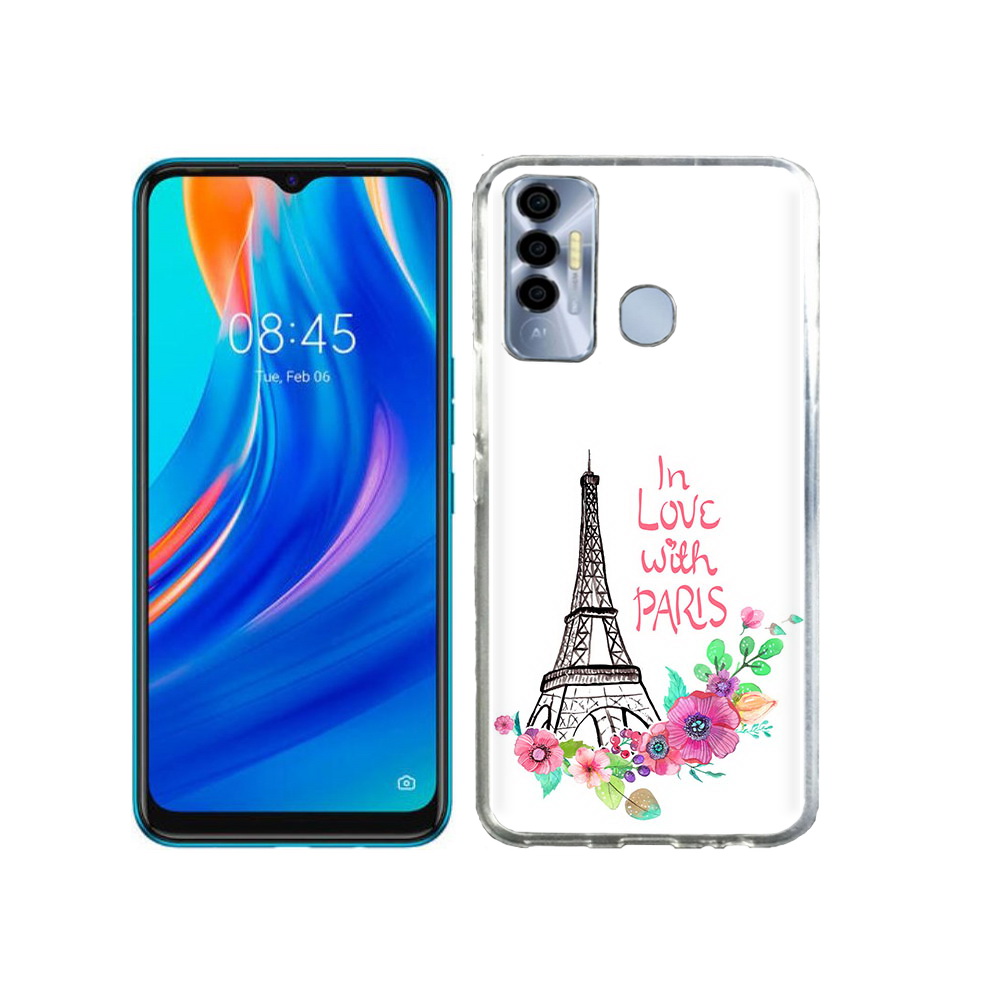 

Чехол MyPads Tocco для Tecno Spark 7P любимый париж, Прозрачный, Tocco