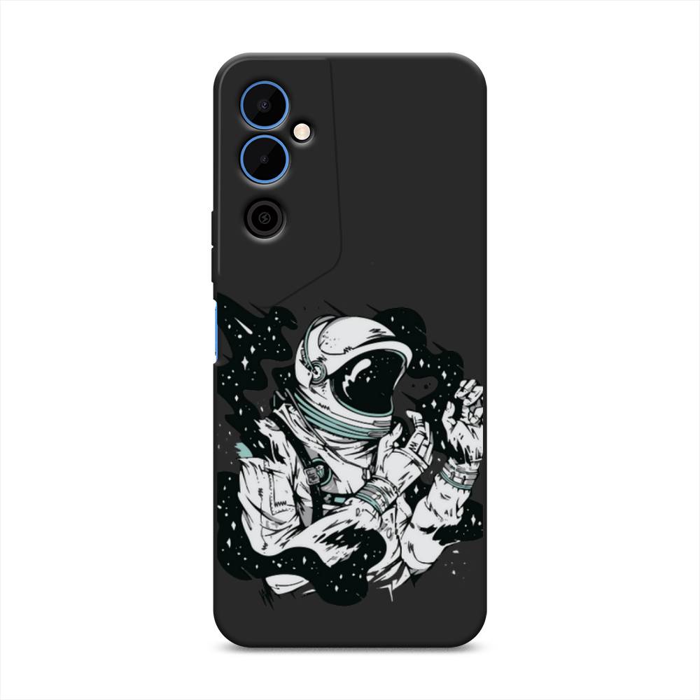

Чехол Awog на Tecno Pova Neo 2 "Космонавт арт", Черный;бежевый;белый, 302452-1