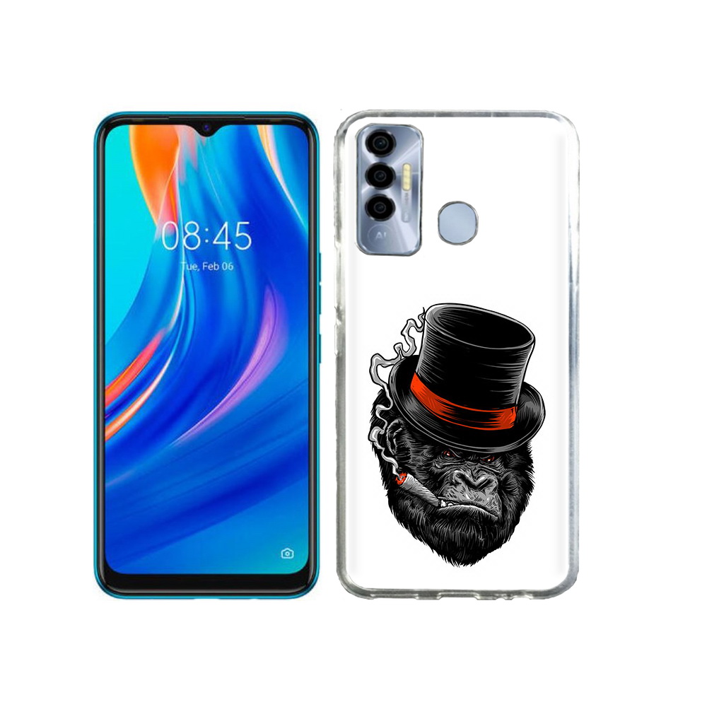 

Чехол MyPads Tocco для Tecno Spark 7P дизайнерская горилла, Прозрачный, Tocco