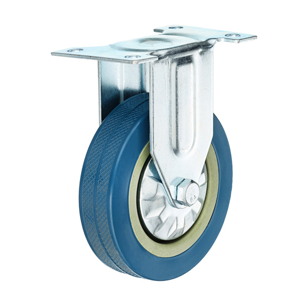 фото Мфк колесо для тележки d50мм нагр.35кг неповоротное сталь-резина крепл. платф. мфк 1шт