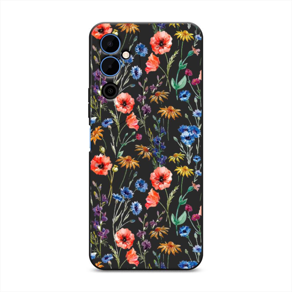 

Чехол Awog на Tecno Pova Neo 2 "Маки и васильки фон", 302452-1