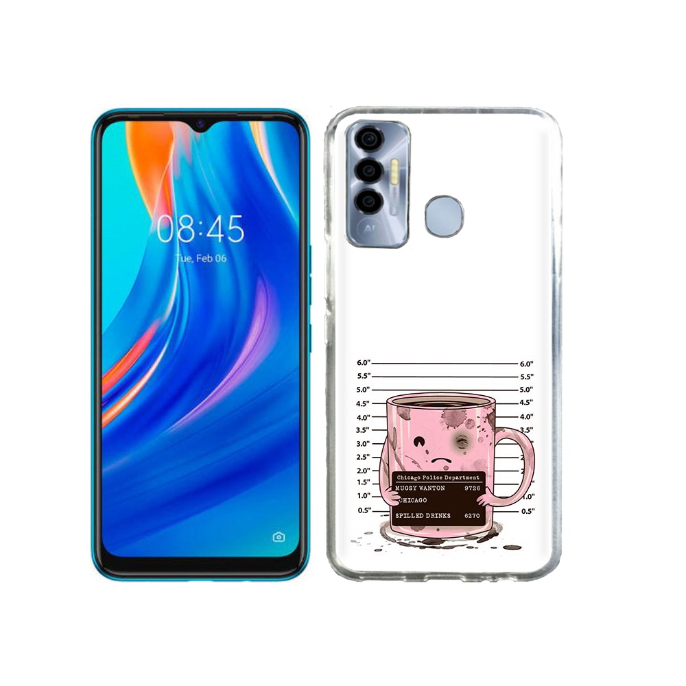 

Чехол MyPads Tocco для Tecno Spark 7P кружка, Прозрачный, Tocco