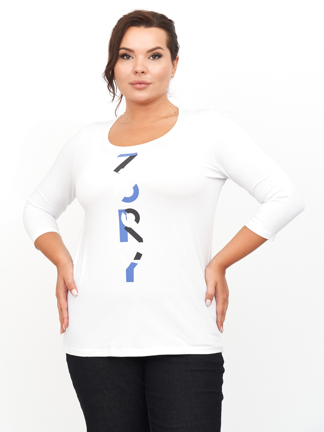 Лонгслив женский ZORY ZBL26902 белый 68-70 RU