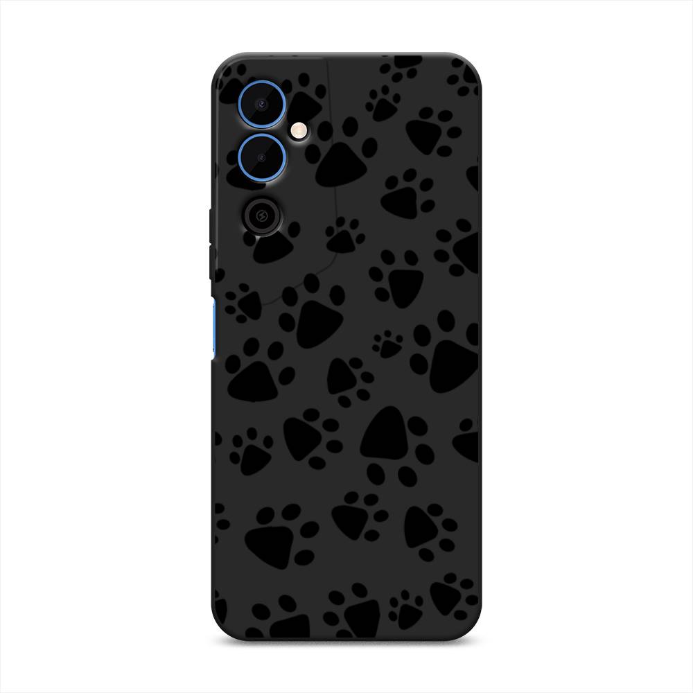 

Чехол Awog на Tecno Pova Neo 2 "Лапки черные", Черный, 302452-1