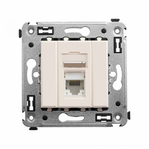 фото Dkc avanti ванильная дымка компьютерная розетка rj-45 один категория 5e