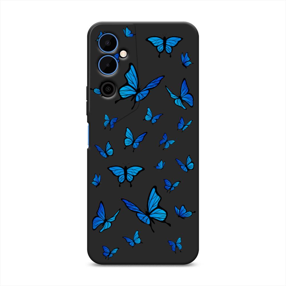 

Чехол Awog на Tecno Pova Neo 2 "Синие бабочки", Синий;белый, 302452-1