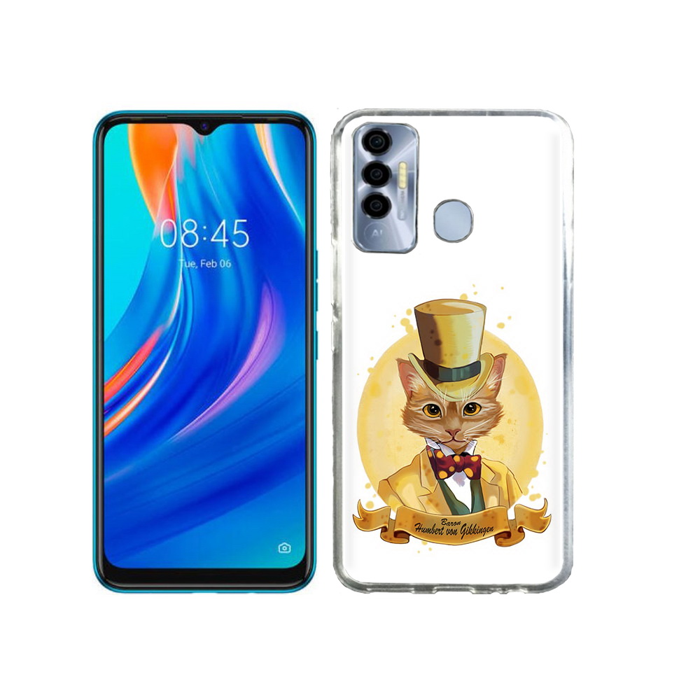 

Чехол MyPads Tocco для Tecno Spark 7P кот юрист, Прозрачный, Tocco