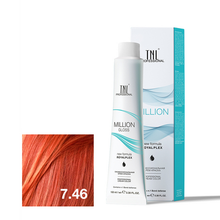 

Крем-краска для волос TNL Professional Million Gloss 7.4