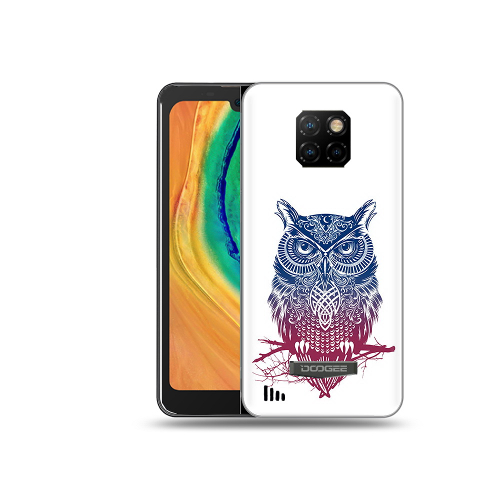 

Чехол MyPads Tocco для Doogee S88 Plus хиппи сова, Прозрачный, Tocco