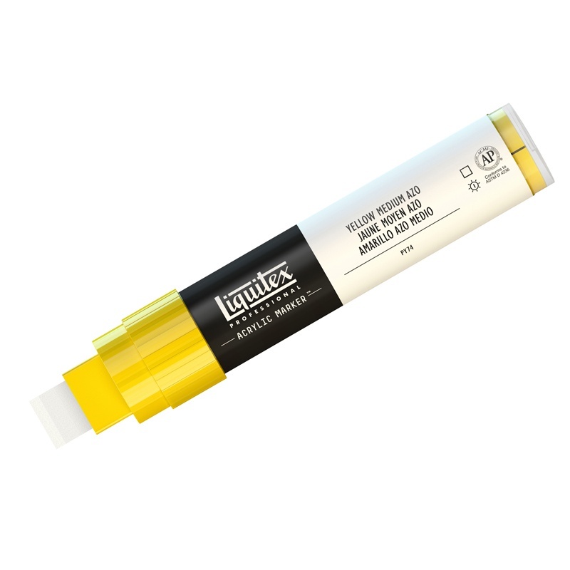 фото Маркер liquitex paint marker fine 4610412 2 мм скошенный желтый средний