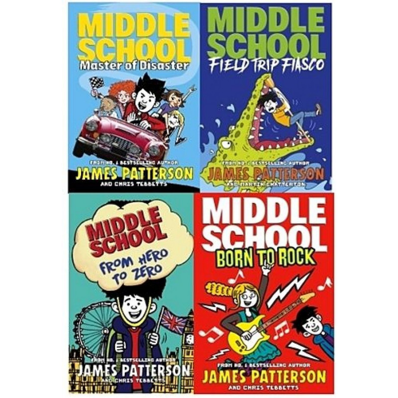 Книга Middle School. 4 Paperback Set - shrink wrap 100033227450