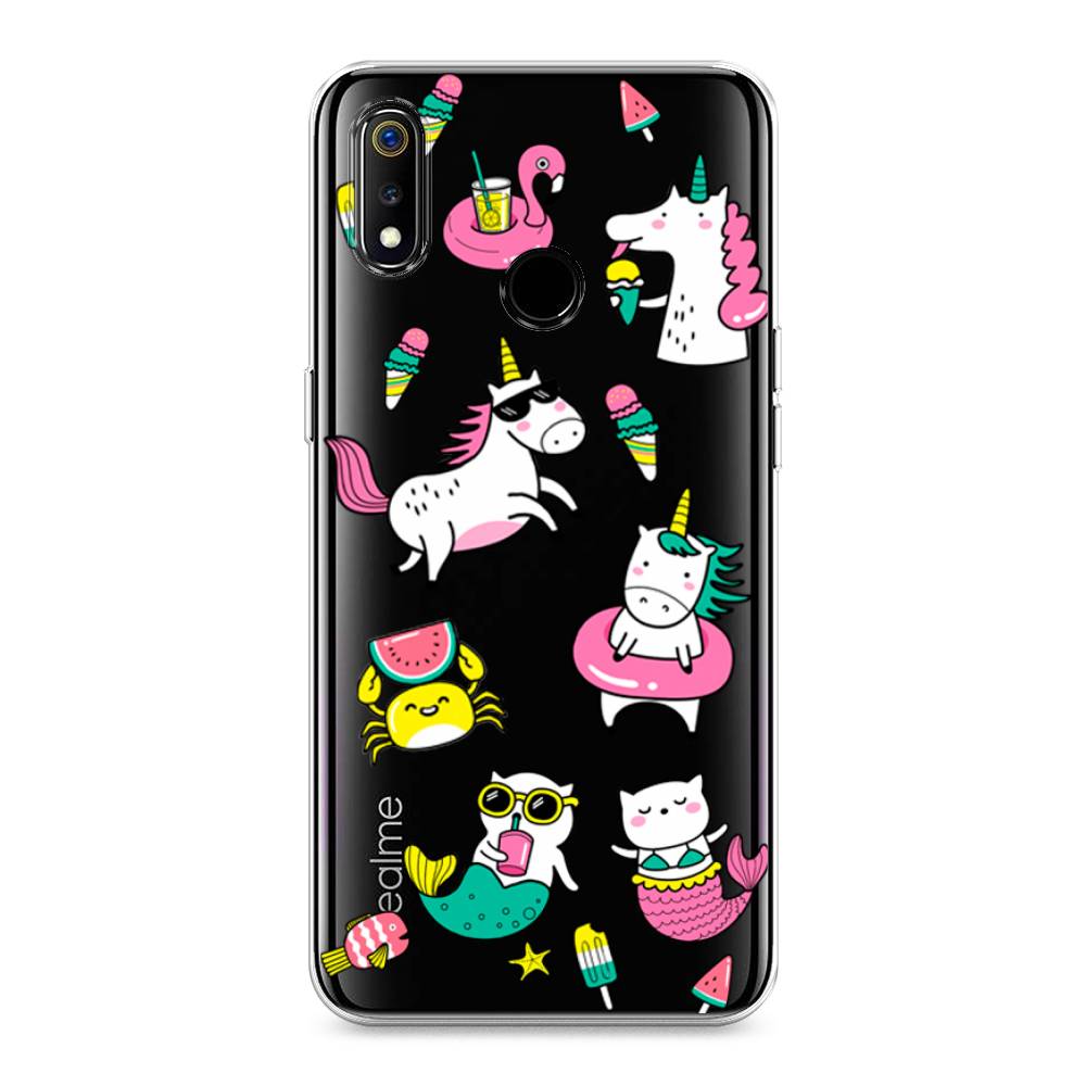 

Чехол Awog на Realme 3 "На отдыхе", Разноцветный, 251050-2