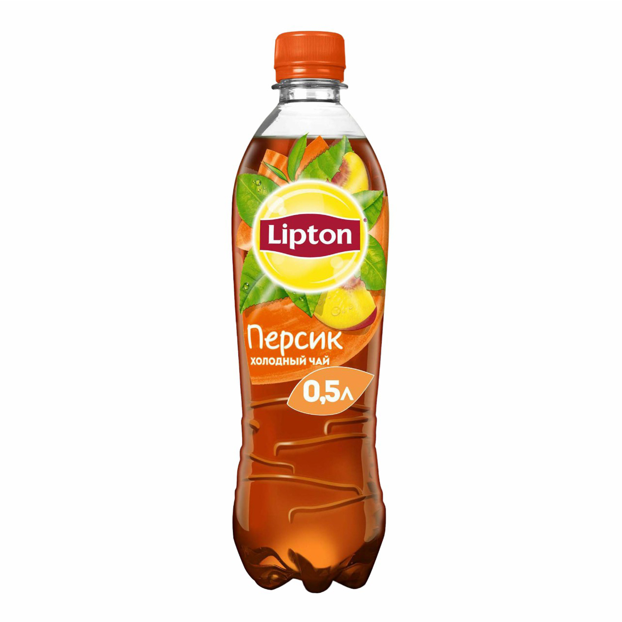 Холодный чай Lipton черный персик 0,5 л