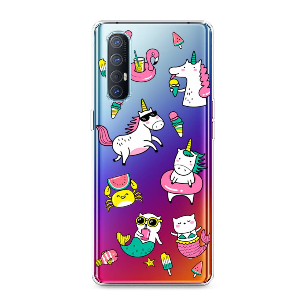

Чехол Awog на Oppo Reno 3 Pro "На отдыхе", Разноцветный, 252550-2