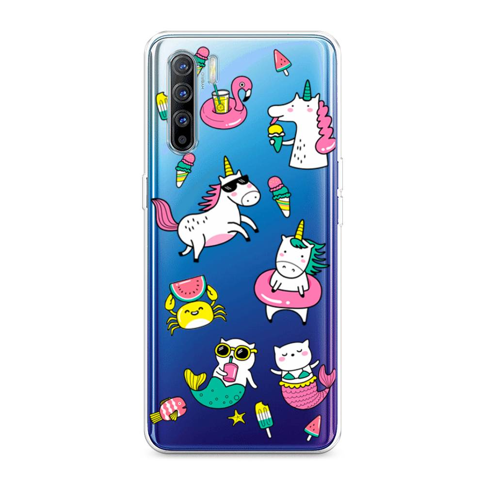

Чехол Awog на Oppo A91/Reno 3 "На отдыхе", Разноцветный, 252450-2