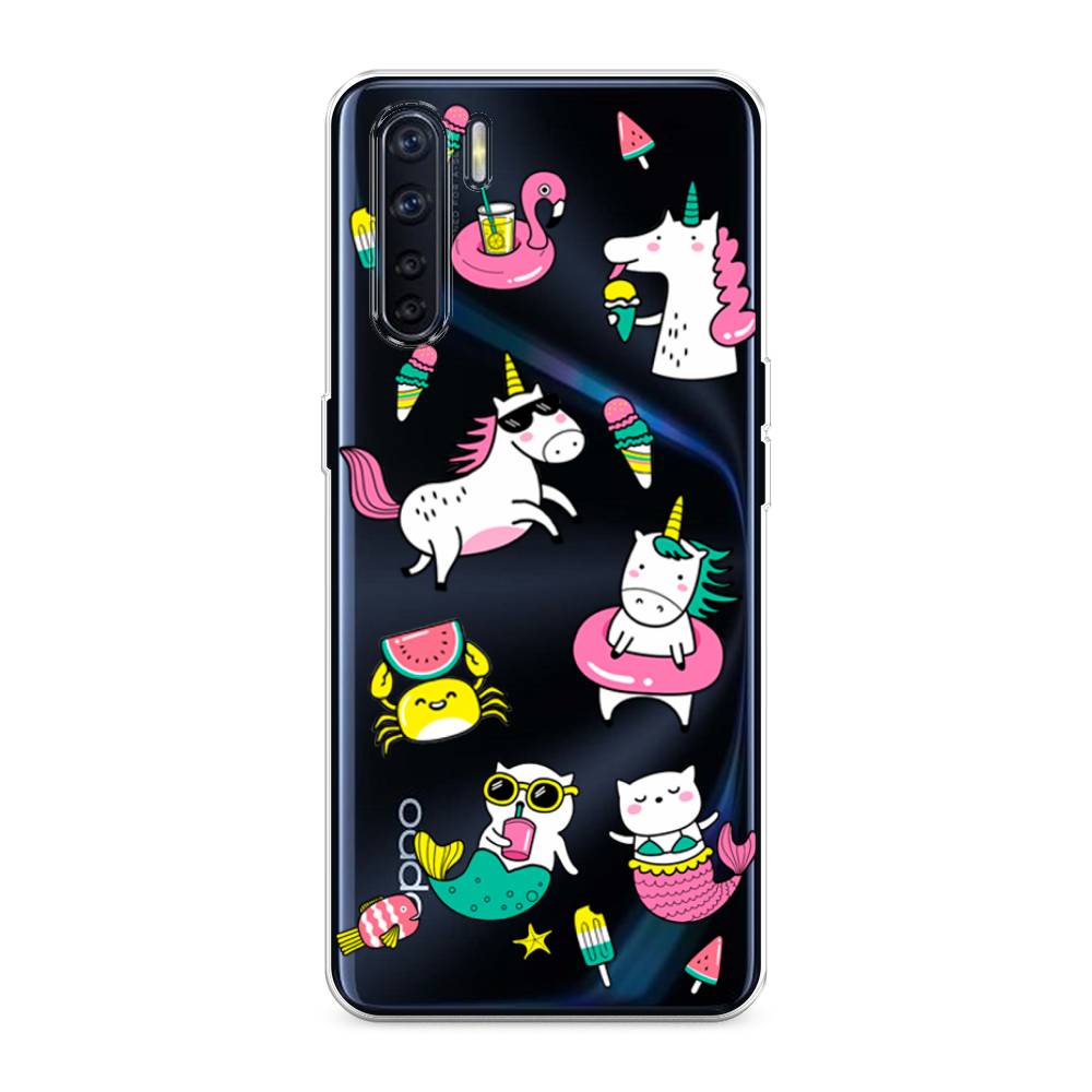 

Чехол Awog на Oppo A91/Reno 3 "На отдыхе", Разноцветный, 254250-2
