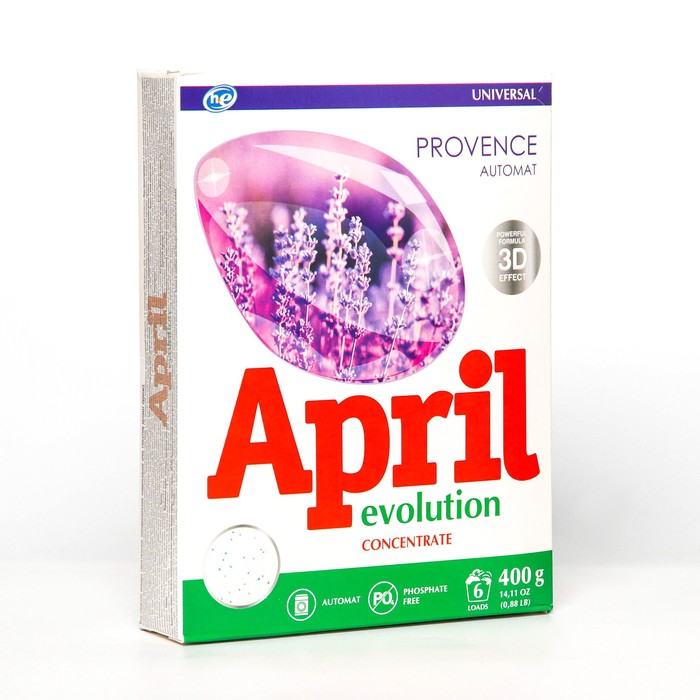 фото Стиральный порошок april evolution provenсe, универсальный, для автоматической стирки, 400