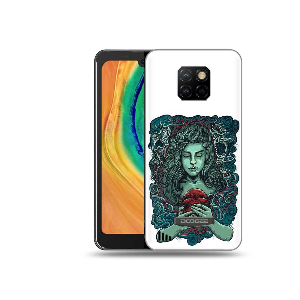 

Чехол MyPads Tocco для Doogee S88 Plus спящая девушка, Прозрачный, Tocco