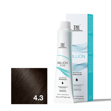 

Крем-краска для волос TNL Professional Million Gloss 10.34