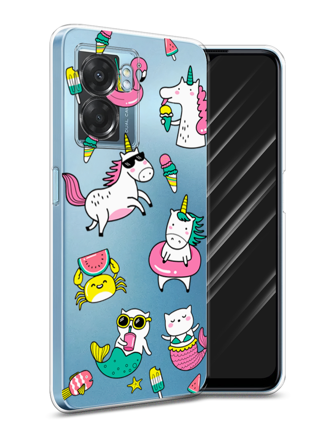 

Чехол Awog на Oppo A57 5G/A56s/OnePlus Nord N300 5G "На отдыхе", Разноцветный, 2510250-2